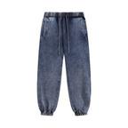 Plain Snow Wash Jogged Sweatpants