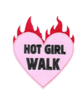 Hot Girl Walk – Iron-On Patch (2.5" x 3")