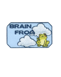 Brain Frog – Iron-On Patch (2.5" x 1.5")